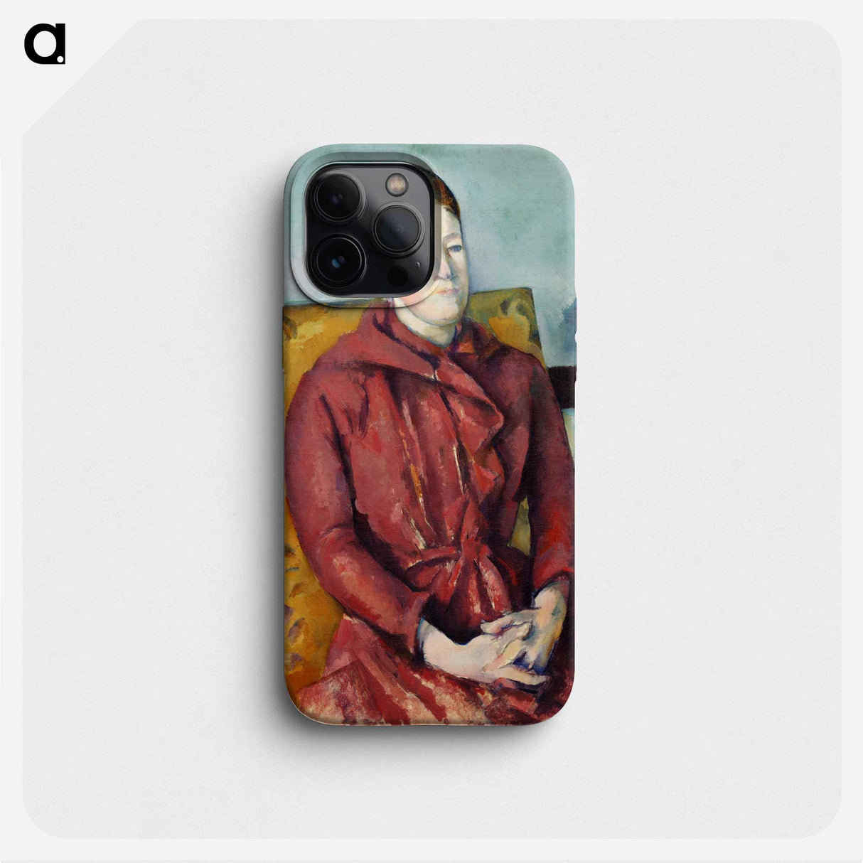 Madame Cézanne in a Yellow Chair - ポール セザンヌ Phone Case.