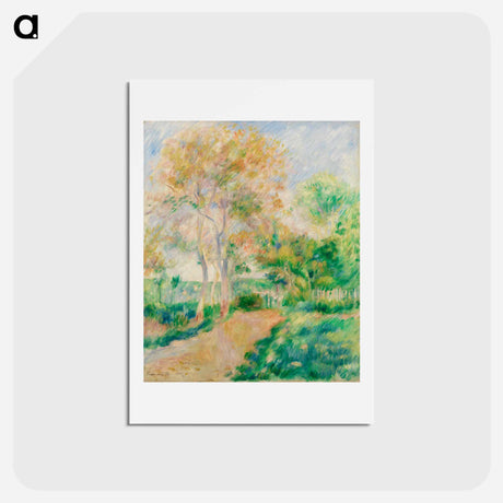 アートポストカード-Autumn Landscape - ピエール オーギュスト ルノワール Postcard.