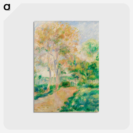 アートポストカード-Autumn Landscape - ピエール オーギュスト ルノワール Postcard.