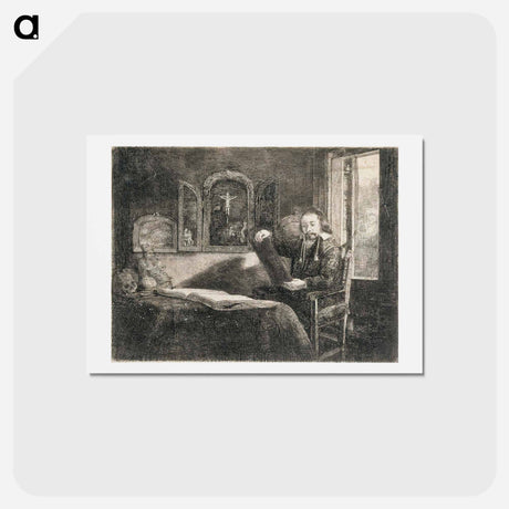 アートポストカード-Abraham francen, apothecary - レンブラント ファン レイン Postcard.