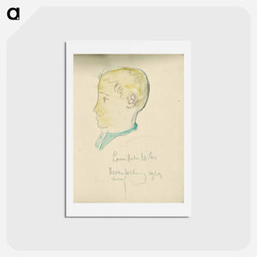 アートポストカード-Portrait of Louis Peter Milius - テオ ファン ドゥースブルフ Postcard.