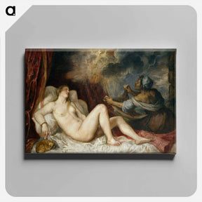 アートパネル-Danae - ティツィアーノ ヴェチェッリオ Canvas.