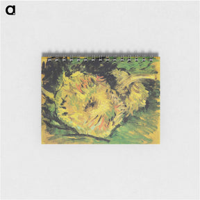 アートメモ帳-Two Cut Sunflowers - フィンセント ファン ゴッホ Memo.