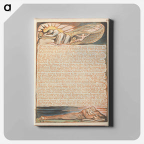 アートパネル-Jerusalem, Plate 64, "Of the Mundane Shell" - ウィリアム ブレイク Canvas.