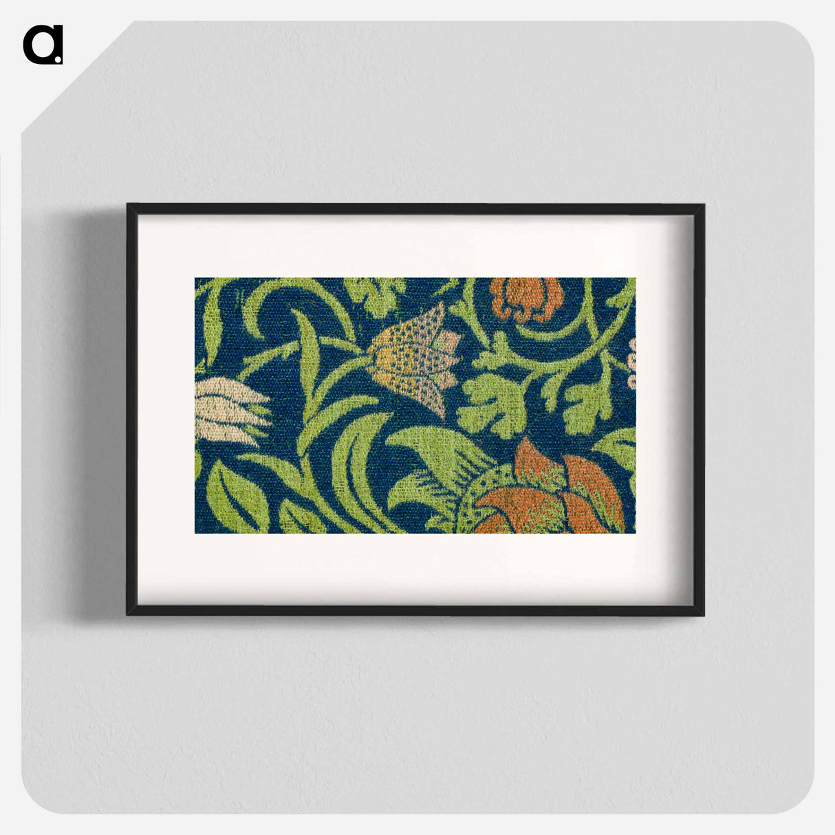 Violet and columbine pattern - William Morris Poster.