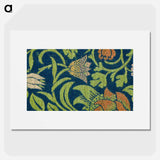 Violet and columbine pattern - William Morris Poster.