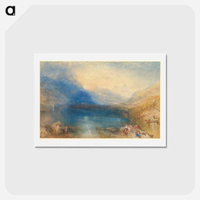 アートポストカード-The Lake of Zug - ウィリアム ターナー Postcard.
