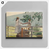 On the Stile - Winslow Homer Canvas.