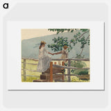 On the Stile - Winslow Homer Poster.