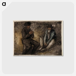 アートポストカード-Peasant life - アルバート エーデルフェルト Postcard.