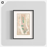 Map of New York and vicinity - アンティーク地図 Poster.