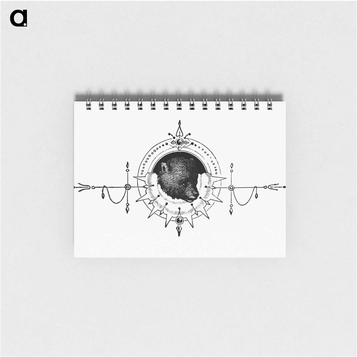アートメモ帳-Bear from Woodland Romances
 - 大英図書館 Memo.