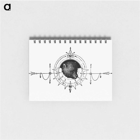 アートメモ帳-Bear from Woodland Romances
 - 大英図書館 Memo.