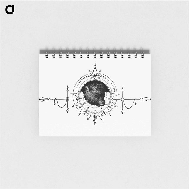 アートメモ帳-Bear from Woodland Romances
 - 大英図書館 Memo.