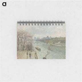 アートメモ帳-The Louvre, Afternoon, Rainy Weather - カミーユ ピサロ Memo.