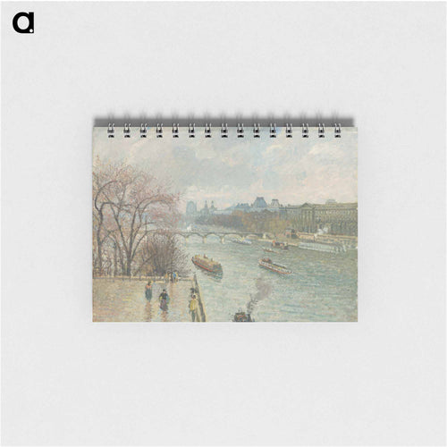 The Louvre, Afternoon, Rainy Weather - Camille Pissarro Memo.