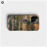 Poplars at Giverny, Sunrise - Claude Monet Phone Case.