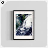 アートポスター-Typhoon Phanfone over Japan
 - 上空からの地球 Poster.