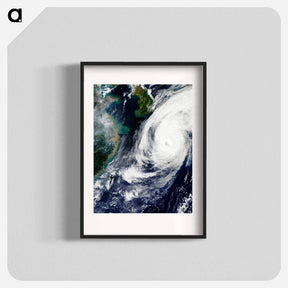 アートポスター-Typhoon Phanfone over Japan
 - 上空からの地球 Poster.