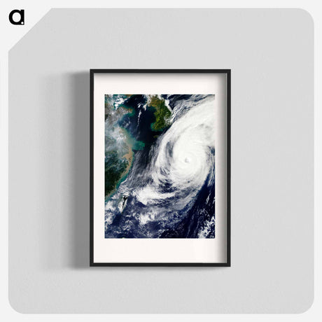 アートポスター-Typhoon Phanfone over Japan
 - 上空からの地球 Poster.