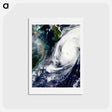 アートポストカード-Typhoon Phanfone over Japan
 - 上空からの地球 Postcard.