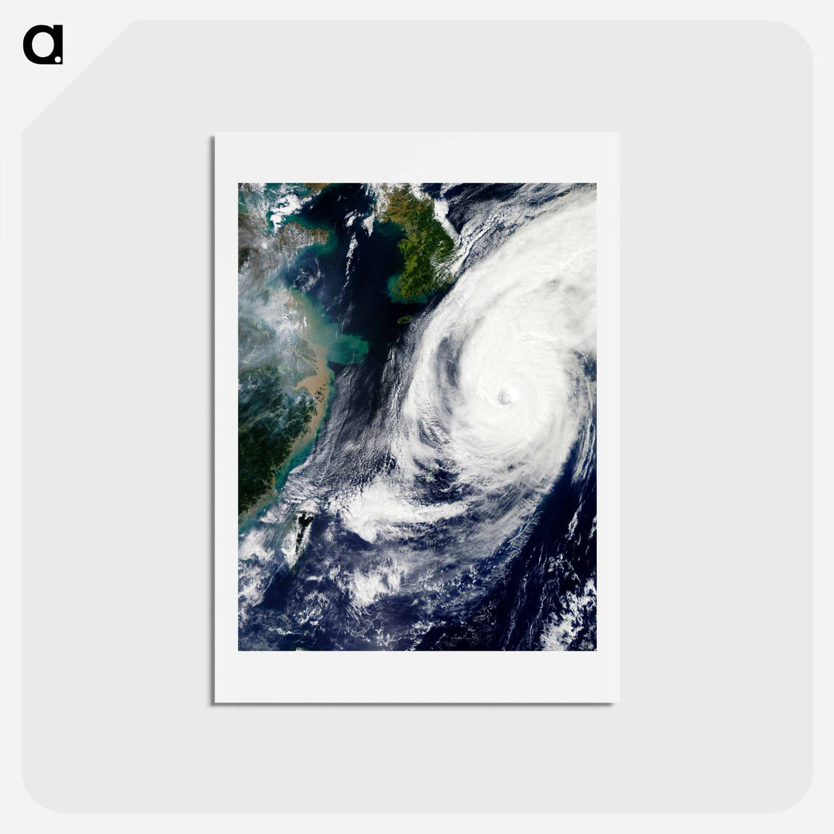 アートポストカード-Typhoon Phanfone over Japan
 - 上空からの地球 Postcard.