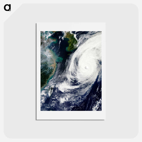 アートポストカード-Typhoon Phanfone over Japan
 - 上空からの地球 Postcard.