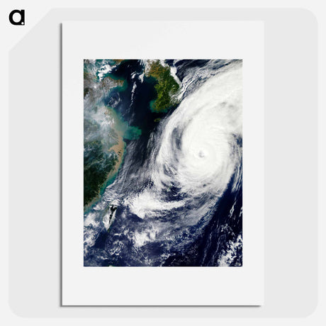 アートポスター-Typhoon Phanfone over Japan
 - 上空からの地球 Poster.