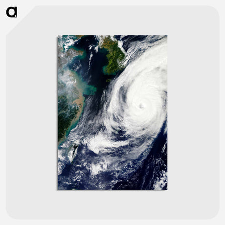 アートポストカード-Typhoon Phanfone over Japan
 - 上空からの地球 Postcard.