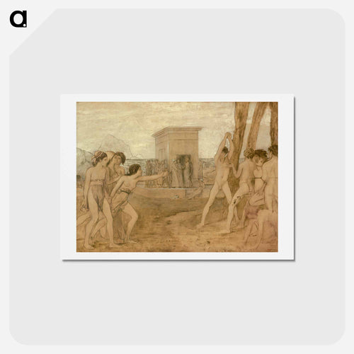 Young Spartan Girls Challenging Boys - エドガー ドガ Postcard.