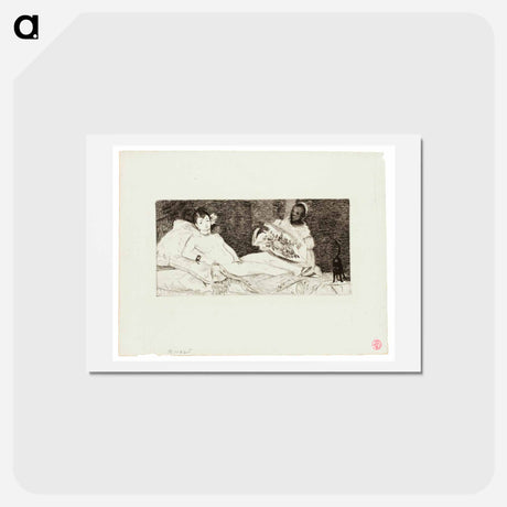 アートポストカード-Olympia - エドゥアール マネ Postcard.