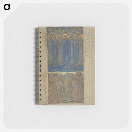 アートメモ帳-Ascension of Christ (Acts I, 1–9): Study for stained-glass window - エドワード バーン ジョーンズ Memo.