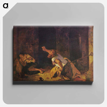 The Prisoner of Chillon - ウジェーヌ ドラクロワ Canvas.