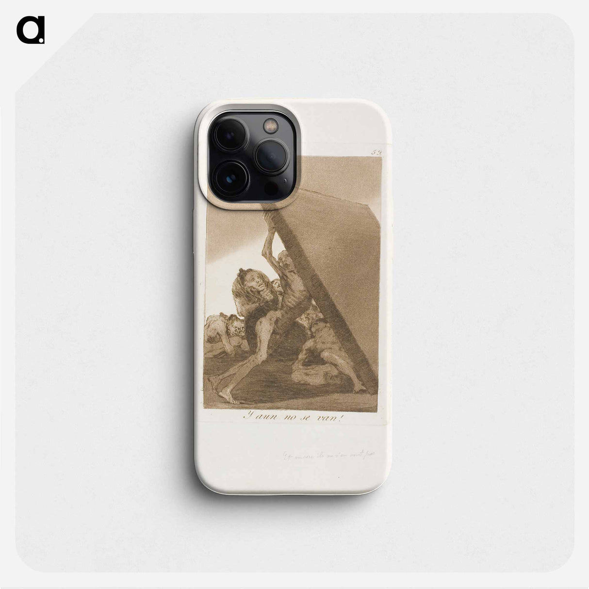 And Still They Don't Go! - Francisco de Goya Phone Case.