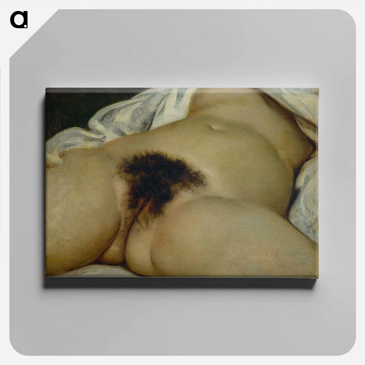 The Origin of the World - ギュスターヴ クールベ Canvas.