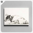 アートパネル-Lying cow - ジャン ベルナール Canvas.