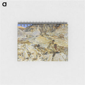 アートメモ帳-Bringing Down Marble from the Quarries to Carrara - ジョン シンガー サージェント Memo.