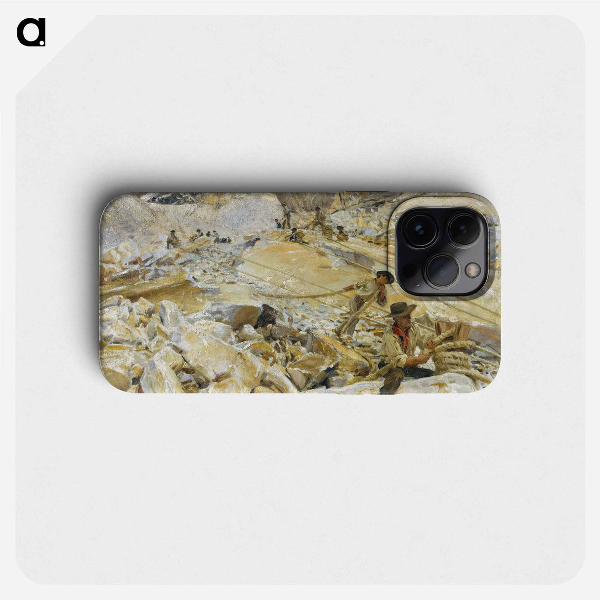 Bringing Down Marble from the Quarries to Carrara - ジョン シンガー サージェント Phone Case.