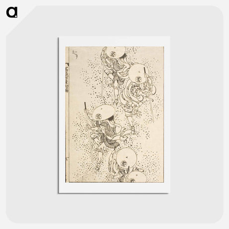 アートポストカード-Hokusai's woodblock prints - 葛飾 北斎 Postcard.