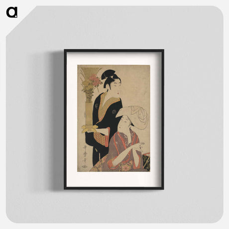 アートポスター-Kikuzuki - 喜多川 歌麿 Poster.
