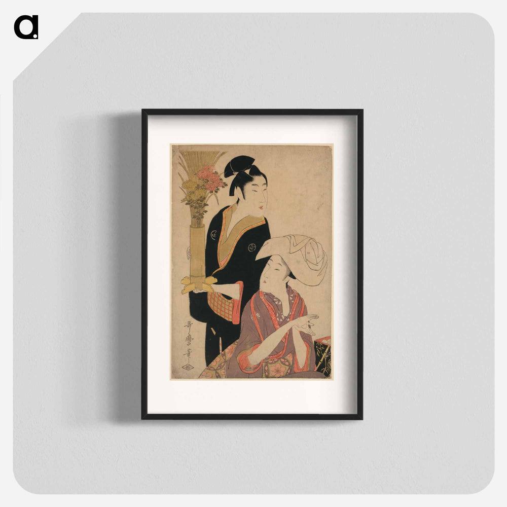 Kikuzuki - 喜多川 歌麿 Poster.