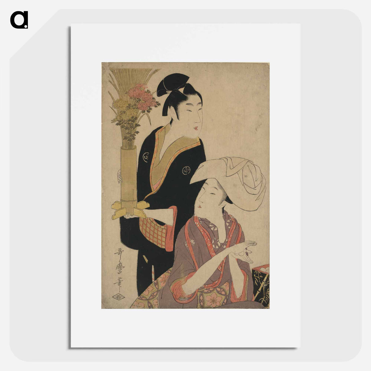 アートポスター-Kikuzuki - 喜多川 歌麿 Poster.