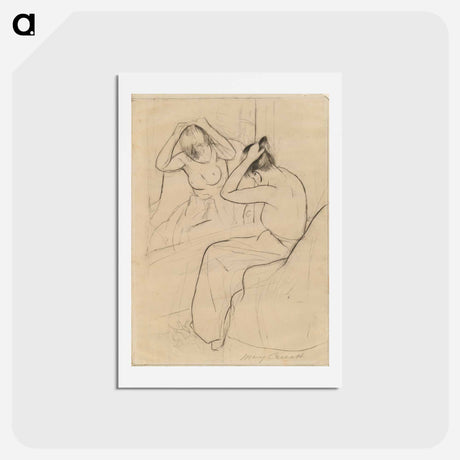 アートポストカード-The Coiffure - メアリー カサット Postcard.