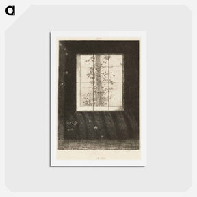 アートポストカード-Day, plate 6 from Dreams by Odilon Redon - オディロン ルドン Postcard.