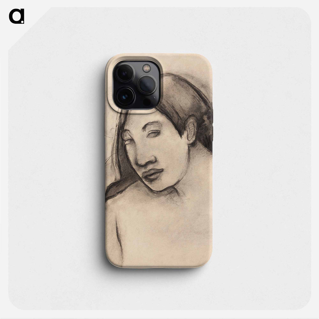 Heads of Tahitian Women, Frontal and Profile Views - ポール ゴーギャン Phone Case.