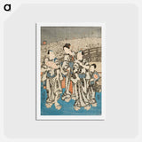 アートポストカード-Summer Celebration in Edo
 - 歌川 国貞 Postcard.
