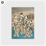 アートポストカード-Summer Celebration in Edo
 - 歌川 国貞 Postcard.