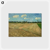 アートポストカード-Geploegde akkers ('De voren') - フィンセント ファン ゴッホ Postcard.