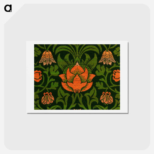 Violet and Columbine - ウィリアム モリス Postcard.