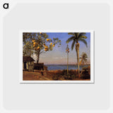 A View in the Bahamas - アルバート ビアスタット Postcard.